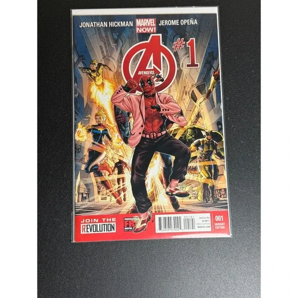 Avengers 1 Marvel Variant Edition Deadpool Cover Jonathan Hickman Jerome‎ Opena