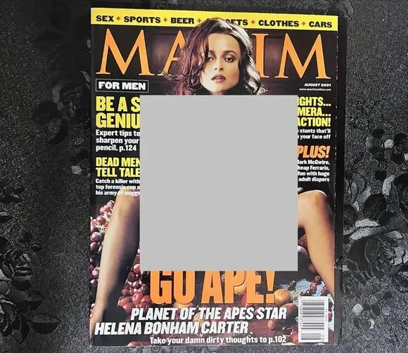 Maxim Magazine # 45 2001 Helena Bonham Carter Harry Potter Bellatrix Lestrange