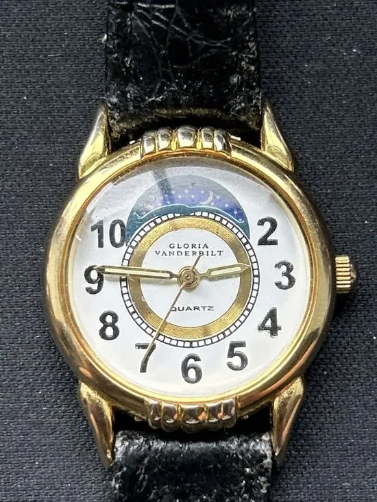 Gloria Vanderbilt Moon Phase Women’s Quartz Watch