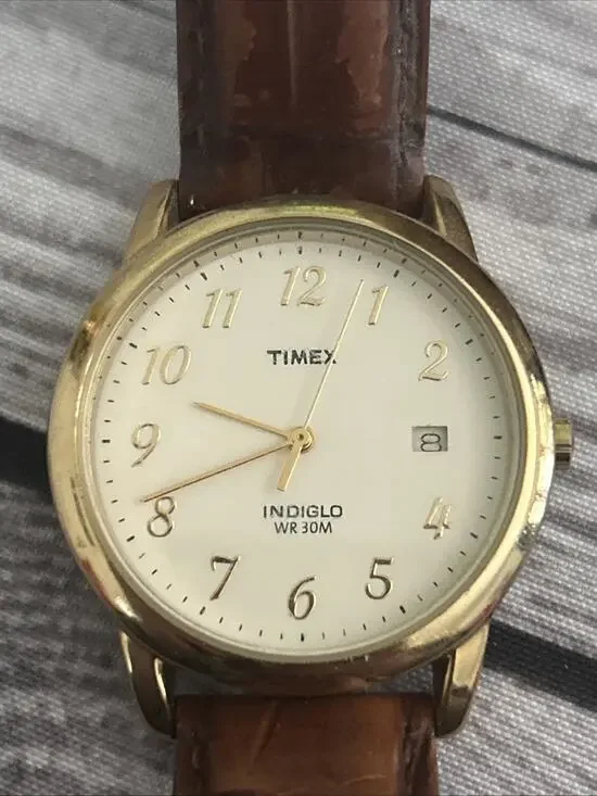 Timex Indiglo Gold Tone Quartz Watch