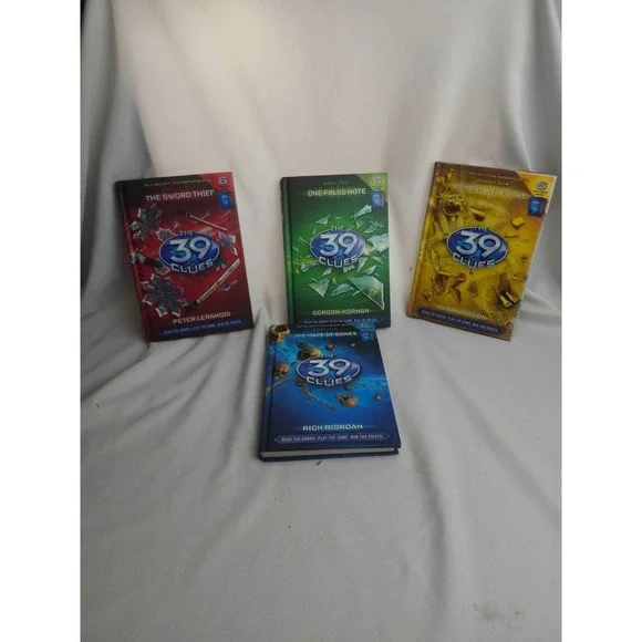 The 39 Clues Books 1-4 Lot Hardcover Scholastic 1st Edition Rick Riordan Mystery