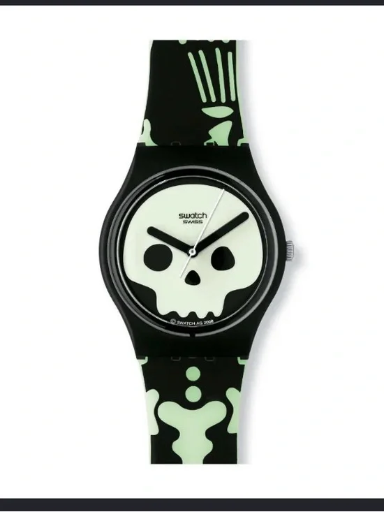 RARE Swatch Watch x Baron Samedi - James Bond 007 - Live & Let Die Villain 2008