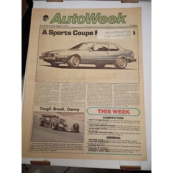 AutoWeek Magazine - August 4, 1978