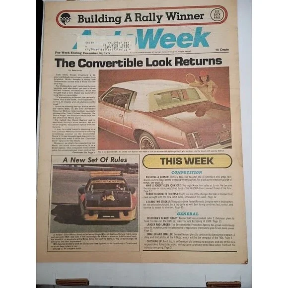 AutoWeek Magazine - December 30, 1977