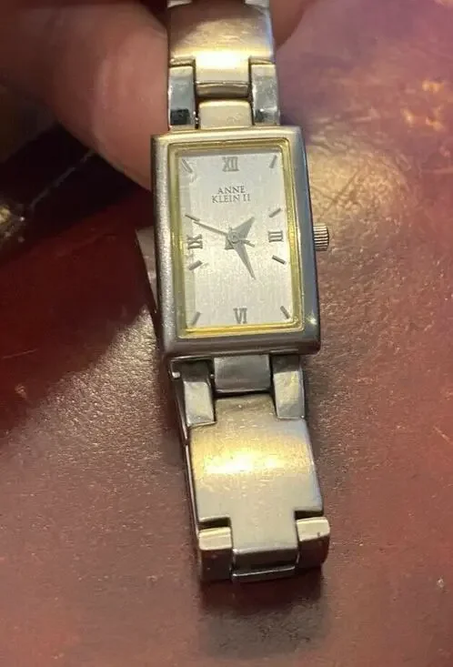 Women's 16mm Silver Tone Anne Klein II Watch, Bracelet Band