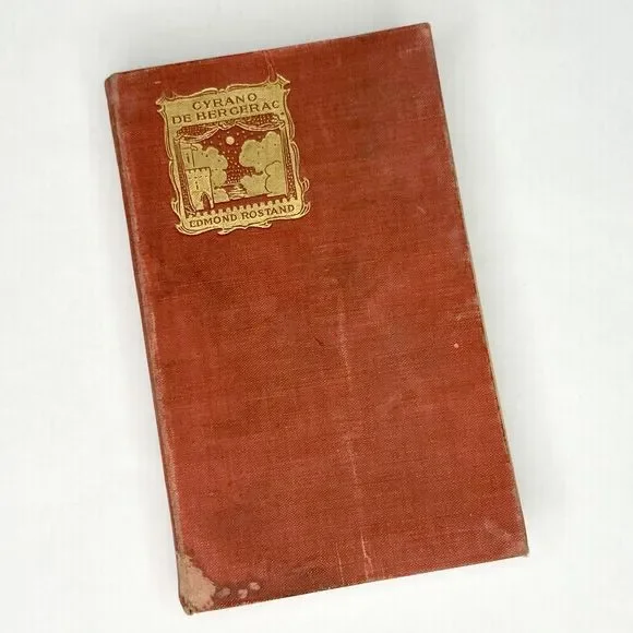 Cyrano DeBergerac Edmond‎ Rostand 1898 Hard Cover Book