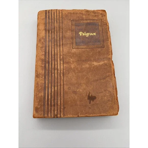 Palgrave's Golden Treasury 1932 Poems Songs Leather Cover READ