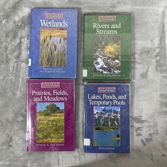 Exploring Ecosystems Books Lot Of 4 Wetlands Lakes Ponds Streams Prairies River