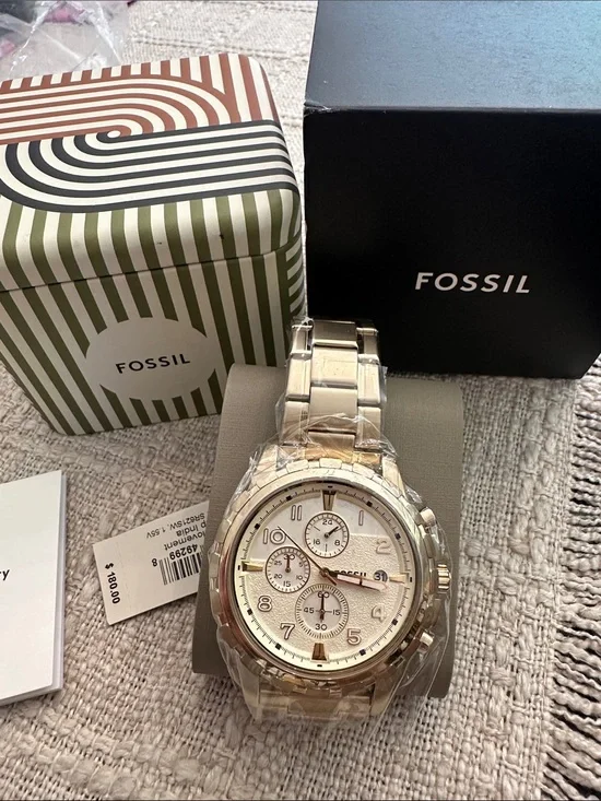 Fossil Gold and Silver Men’s Chronograph Watch