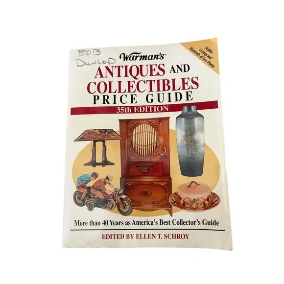 Warman's Antiques and Collectibles Price Guide 35th edition Softcover Book 2001