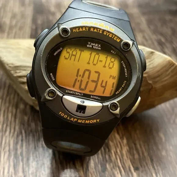 Timex Ironman With Modded Screen And Heart Rate Monitor