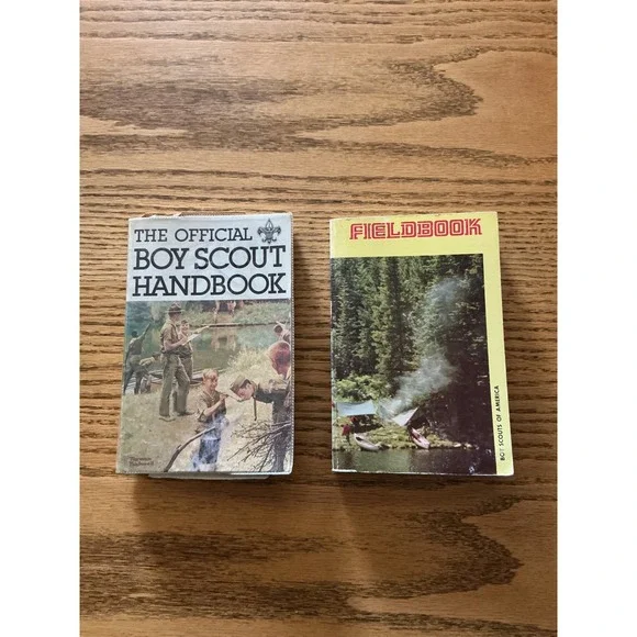 Vintage 1979 Boy Scout Handbook 9th Ed Norman Rockwell & BSA Fieldbook Lot