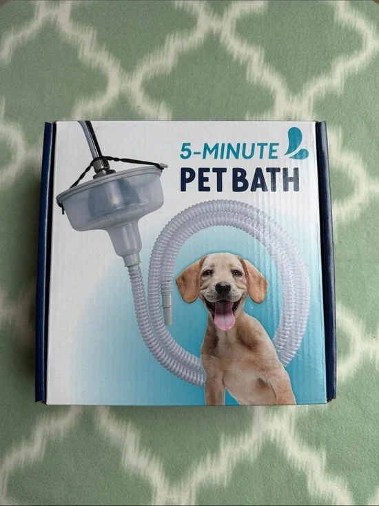 5-Minute Pet Bath Portable Grooming Kit - Blue/White