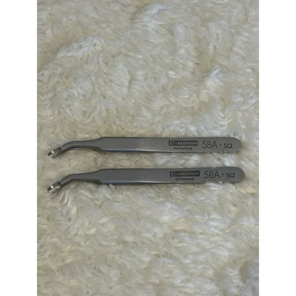 Lindstrom Switzerland Tweezers 58 A • Sa‎ Lot Of 2