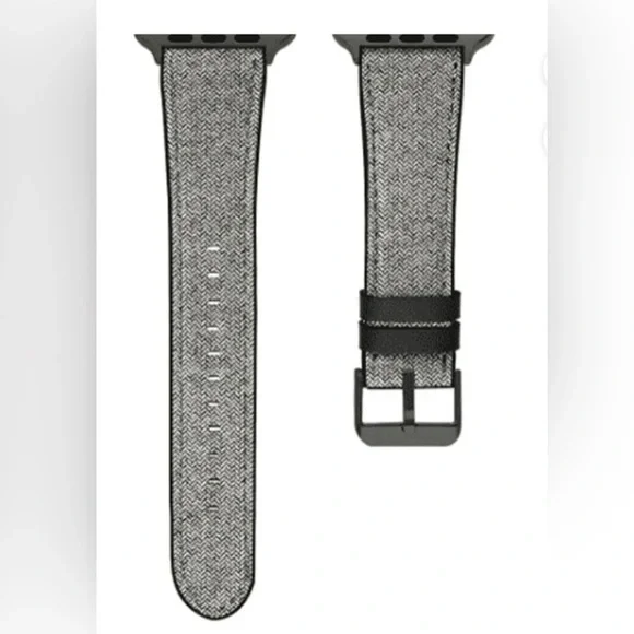 American Exchange Gray Black Apple Watch Compatible Band 42mm 44mm NWT‎