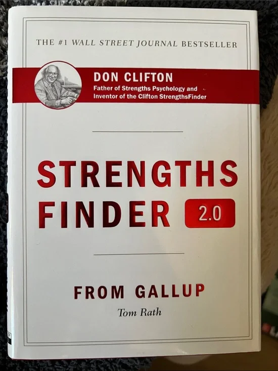 StrengthsFinder 2.0 by Gallup - White and Red Cover