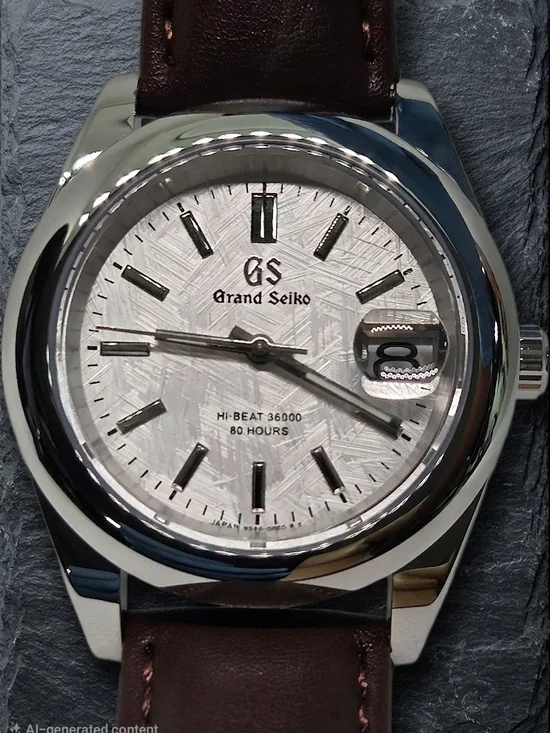 Custom 39mm Automatic Grand Seiko Mod Watch NH35 White Snowflake Dial