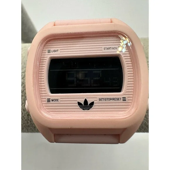 Adidas Pink ADH2731 661302 Digital Watch New Battery Rare 40MM 8
