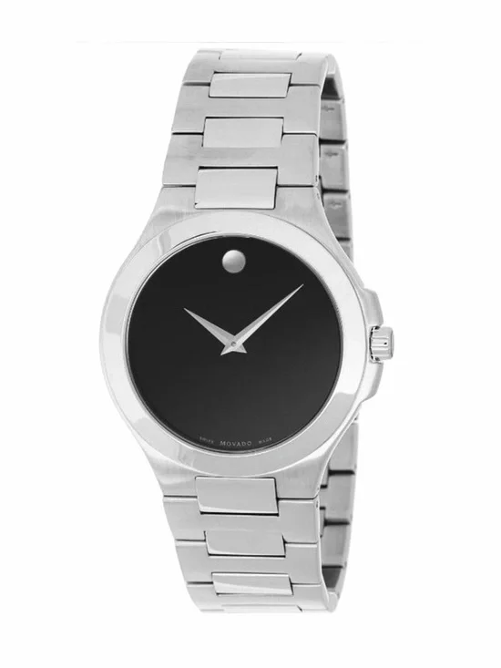 Movado Men’s Swiss Made Watch 40mm Museum Dot Stainless Steel Bracelet (NWT)