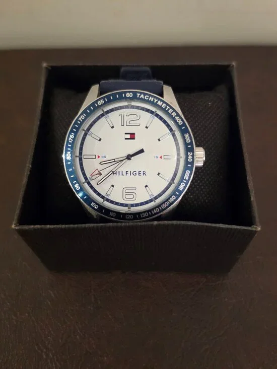 The Tommy Hilfiger Stainless Steel Caseback Water Resistant 30M /3ATM wristwatch