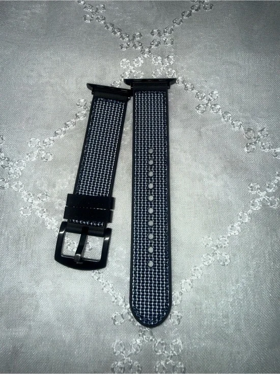 Men's Navy Blue Woven Watch Strap - Unbranded