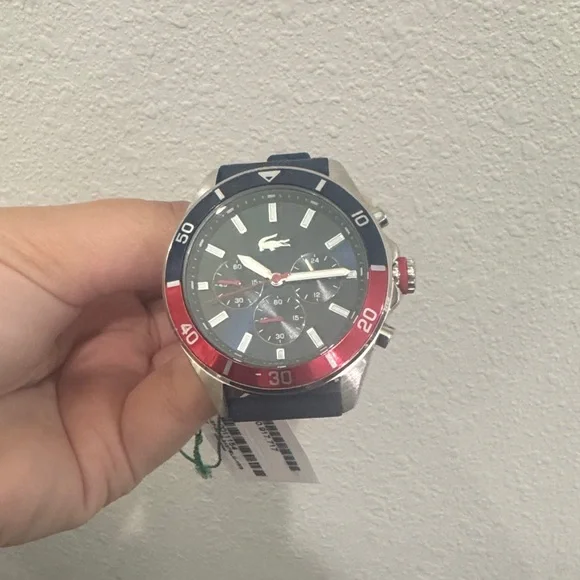 Lacoste Boston Men's Chronograph Watch - Classic Stainless Steel - Tachymeter