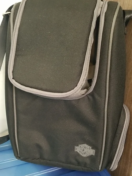 Harley Davidson Picnic Bag Backpack Zipper Closure