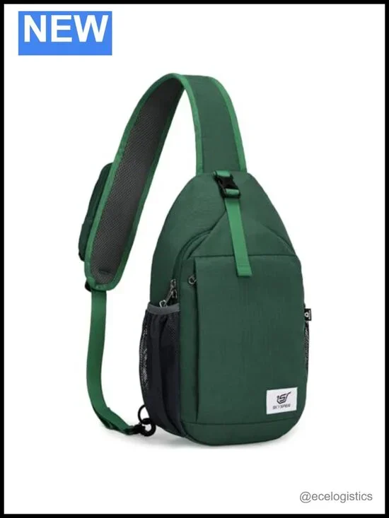 Recycled Polyester Sling Bag RFID Crossbody Backpack Travel Daypack