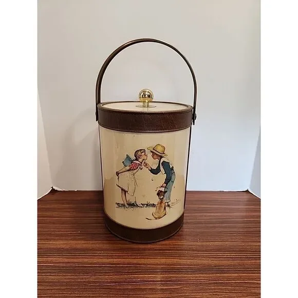Norman Rockwell Ice Bucket Mid- Century‎ Vintage Prints