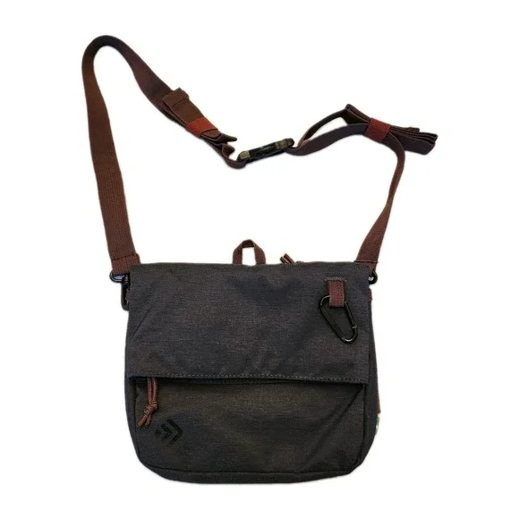 Outdoor Products Unisex Dk Grey & Maroon Trail Crossbody Bag, Recycle Bottles