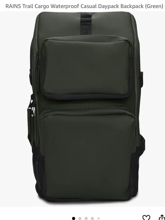 Rains Olive Green Utility Backpack