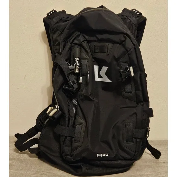 Kriega R20 Motorcycle Backpack Black Quadloc-lite Harness 20L