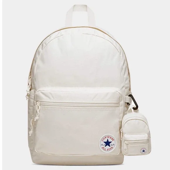 Converse 18'' Go 2 Backpack - Off White: Polyester, Water-Resistant