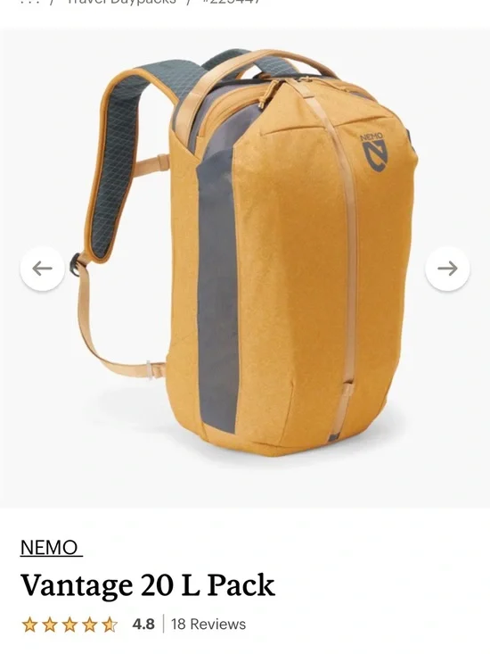 Nemo Mustard Yellow Urban Backpack