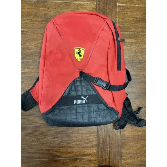 Ferrari x PUMA Scuderia Formula 1 Red Backpack Laptop Bag Racing Bag
