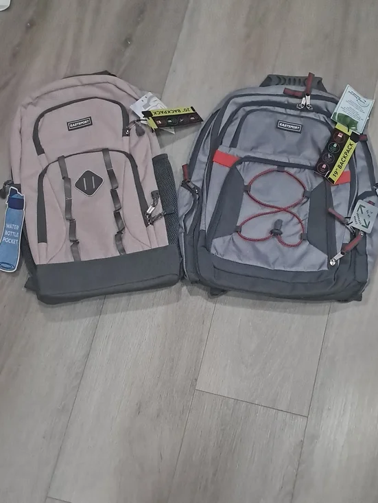 Eastsport Men's Backpack - Gray and Pink
