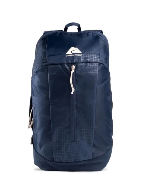 Ozark Trail 10L Day Pack, Navy, Embossed Fabric