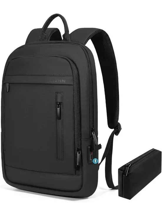 Lightweight Anti-Theft Laptop Backpack for Men, Water-Resistant, 15.6