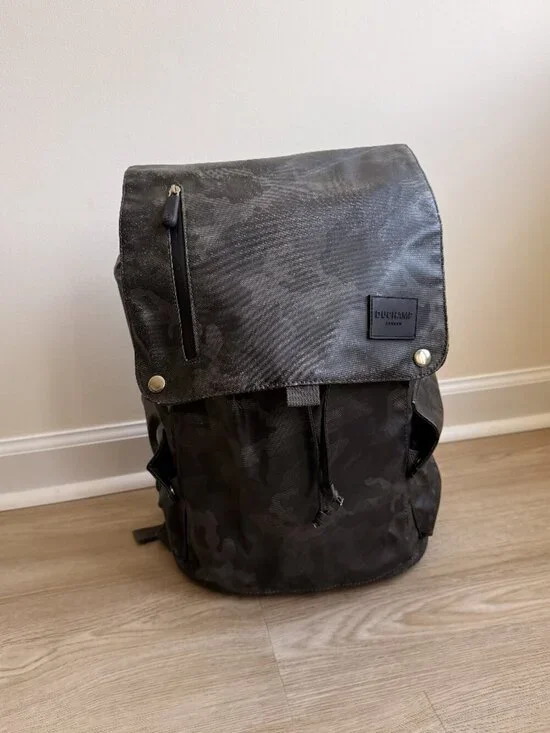 Duchamp Rubberized Camo Sport Backpack Foldover Laptop Sleeve