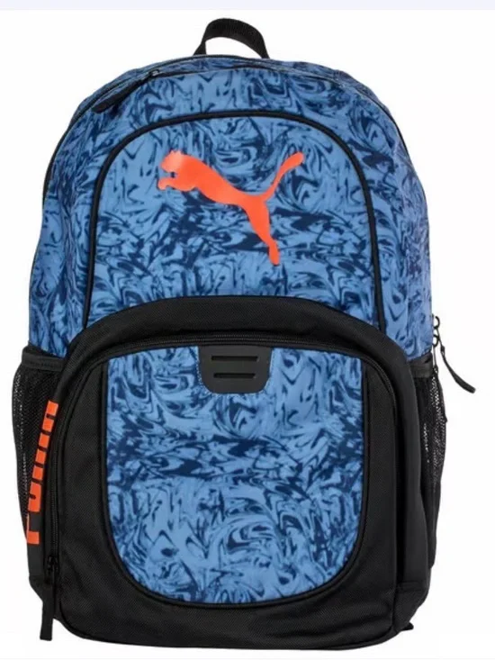 Classic Everyday Backpack Black/Orange – Stylish & Functional 🧡🖤 Puma®