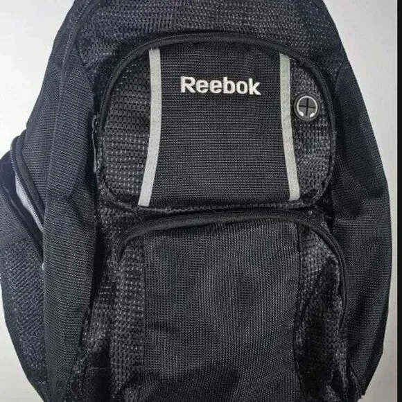 REEBOK Black/Gray Backpack / Bookbag