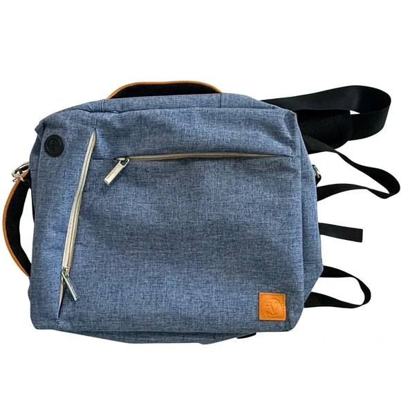 VanGoddy Backpack Unisex OS‎ Blue Messenger Laptop Bag Convertible Travel Hybrid