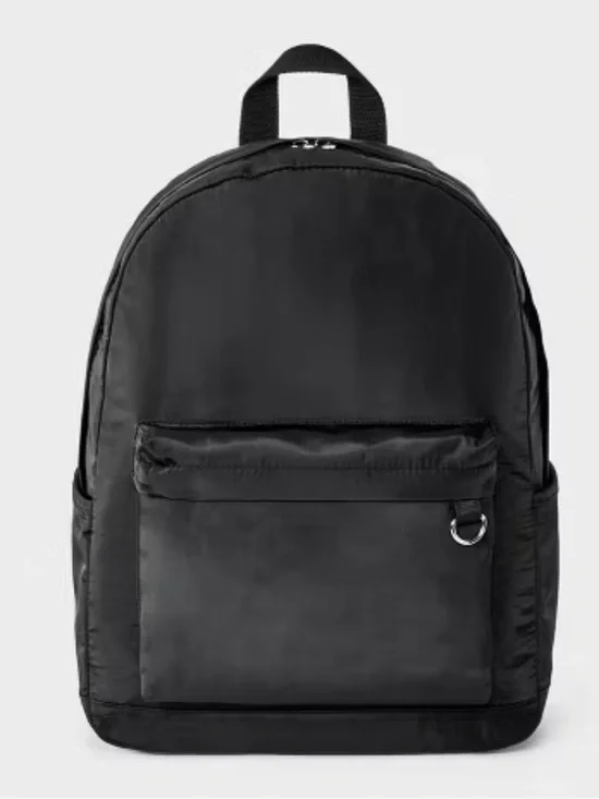 Wild Fable Nylon Collegiate Dome Backpack - Wild Fable Black