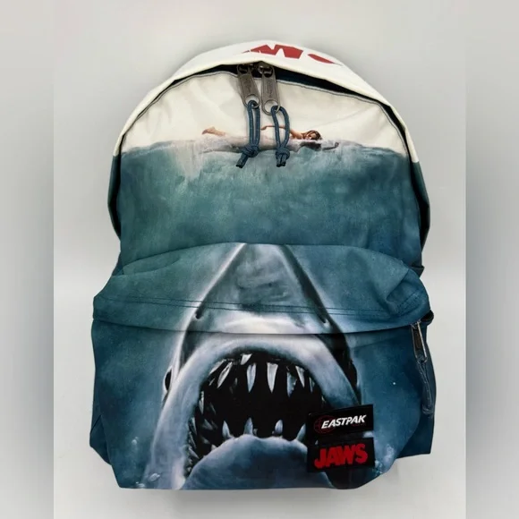 Eastpak Padded Day Pak'r Backpack Jaws Poster JS0A85MA Very Hard To Find New NWT