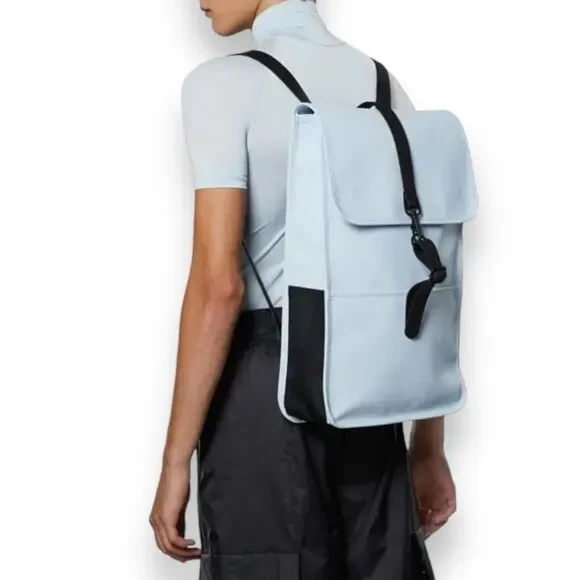 Rains Backpack Adult Blue Sky Light Waterproof Gorpcore Travel Outdoors Work NEW