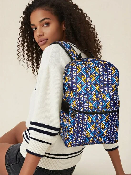 African Ankara Style Backpacks