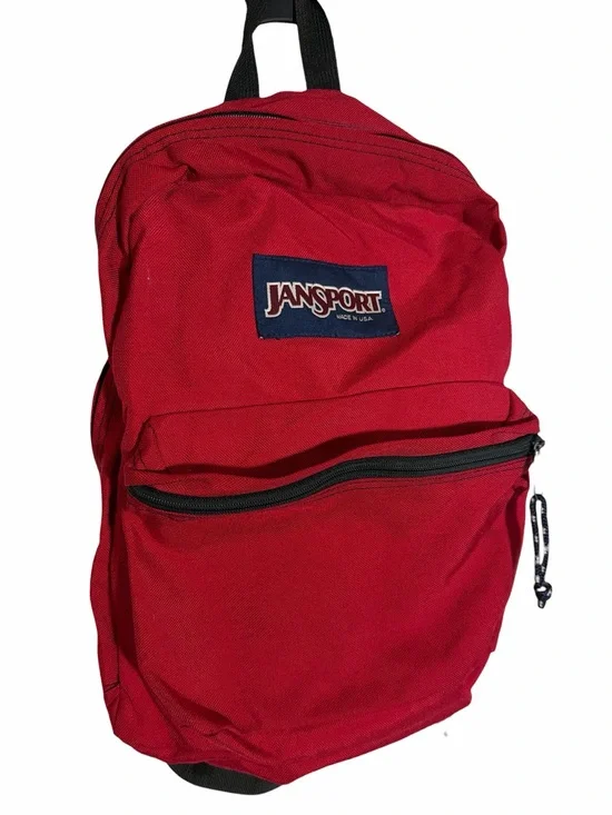 Vintage Jansport 1990s Red Backpack Bookbag