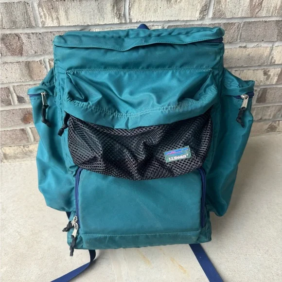 Vintage LL Bean Cooler Ice-Chest Bag Backpack Multi-Pocket Backpacking Hiking