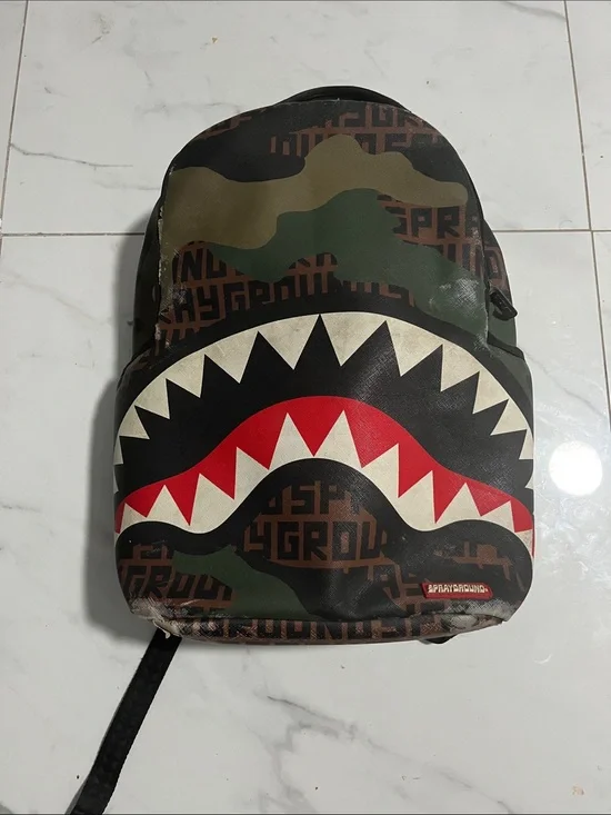 Sprayground camouflage limited edition backpack
