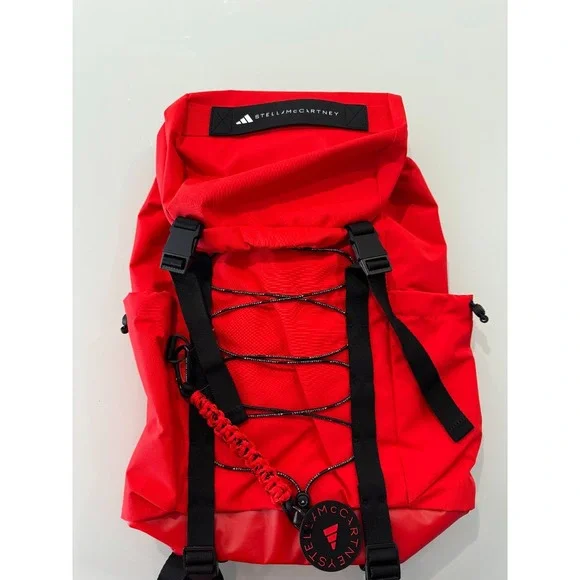 $180 Adidas by Stella McCartney Collaboration Backpack Bag Orange JN7101 NWT